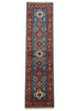 2'9"x10' Afghan-Kazak Hand Knotted