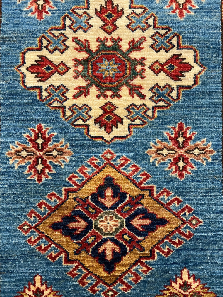 2'9"x10' Afghan-Kazak (s) Hand Knotted