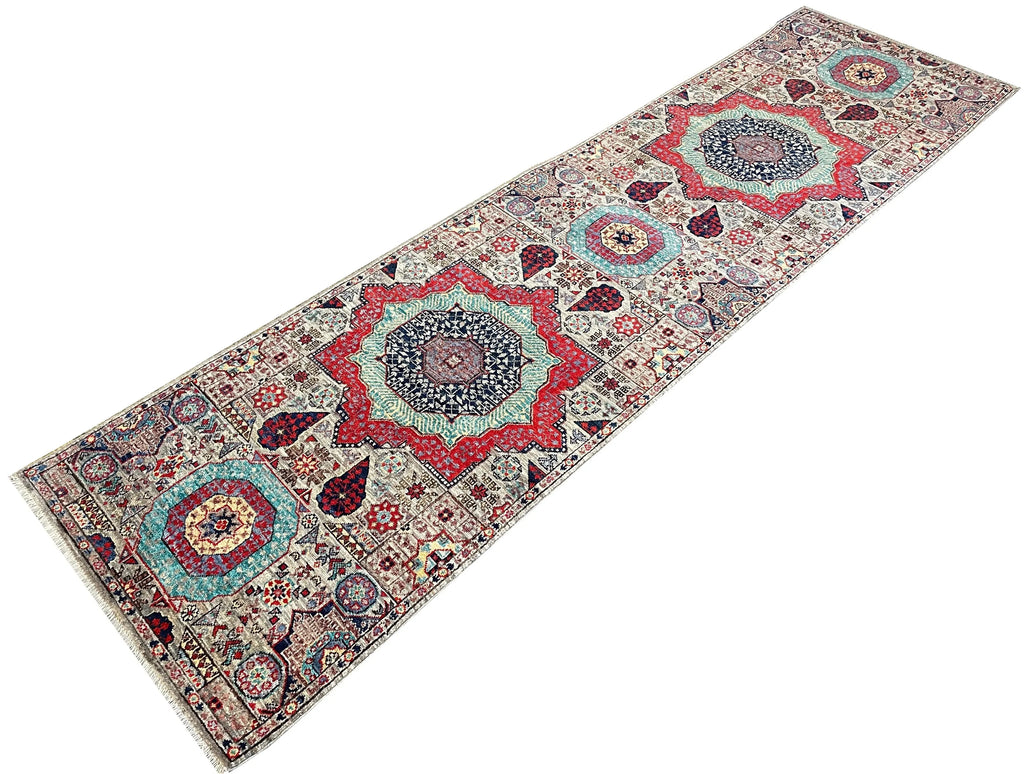 2'9"x10' Afghan-Mamluk (s) Hand Knotted
