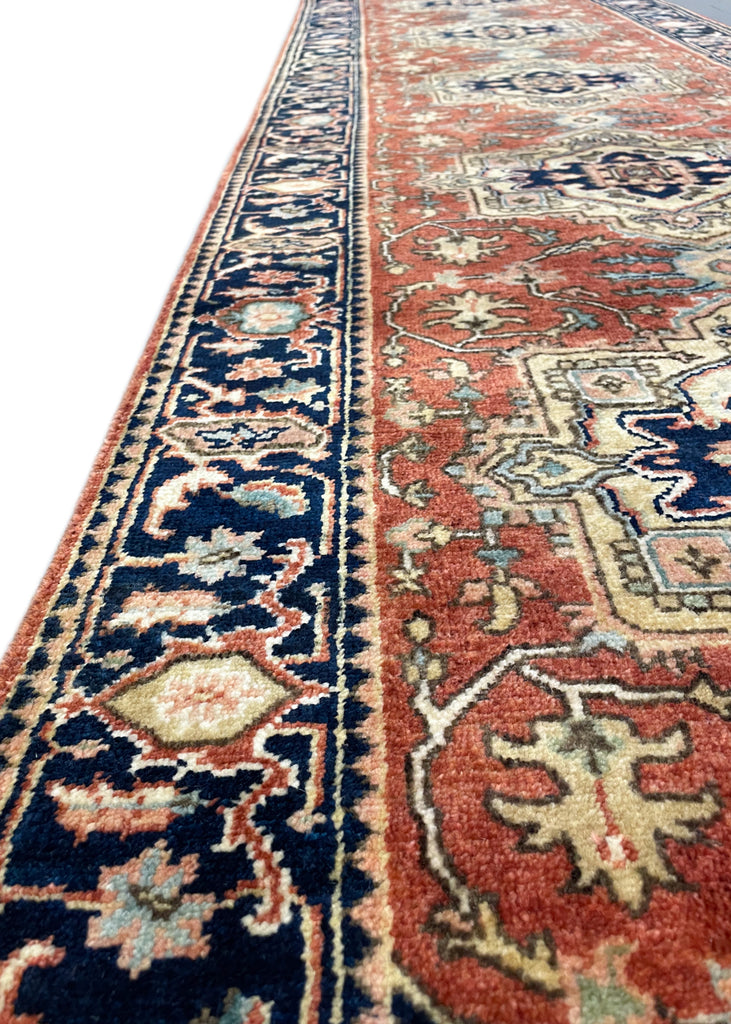 2'9"x10' Heriz Hand Knotted