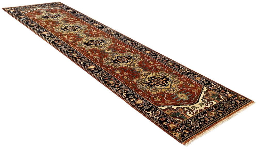 2'9"x10' Heriz Hand Knotted