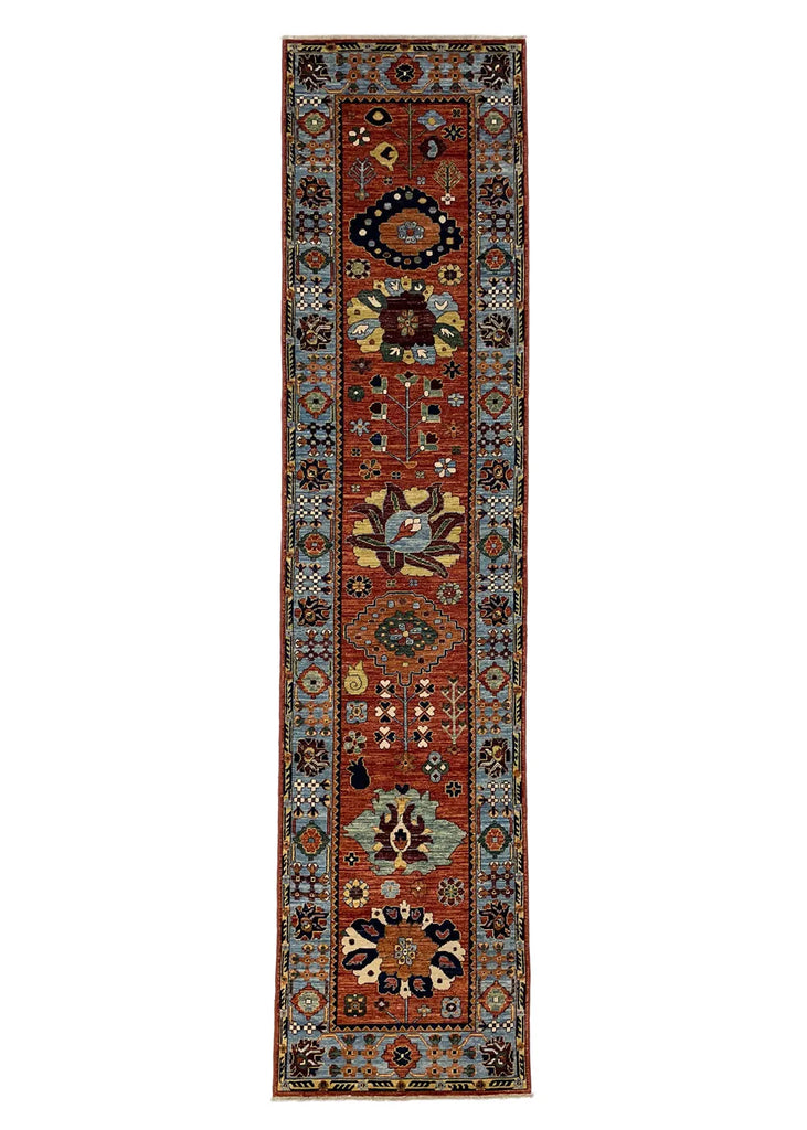 2'9"x11'7" Sauj Bolag Kurdish Hand Knotted