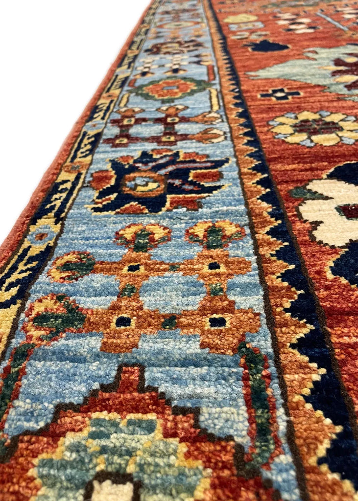2'9"x11'7" Sauj Bolag Kurdish Hand Knotted