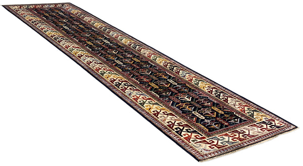 2'9"x11'9" Shirvan Hand Knotted