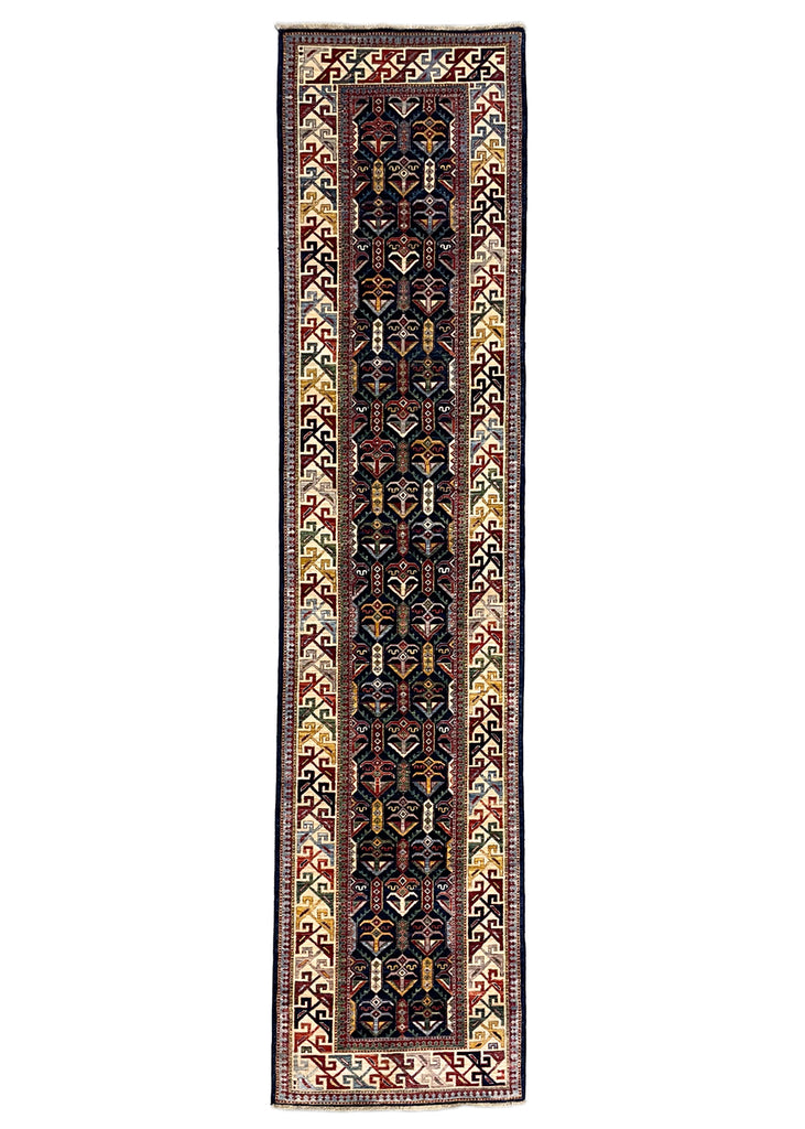 2'9"x11'9" Shirvan Hand Knotted