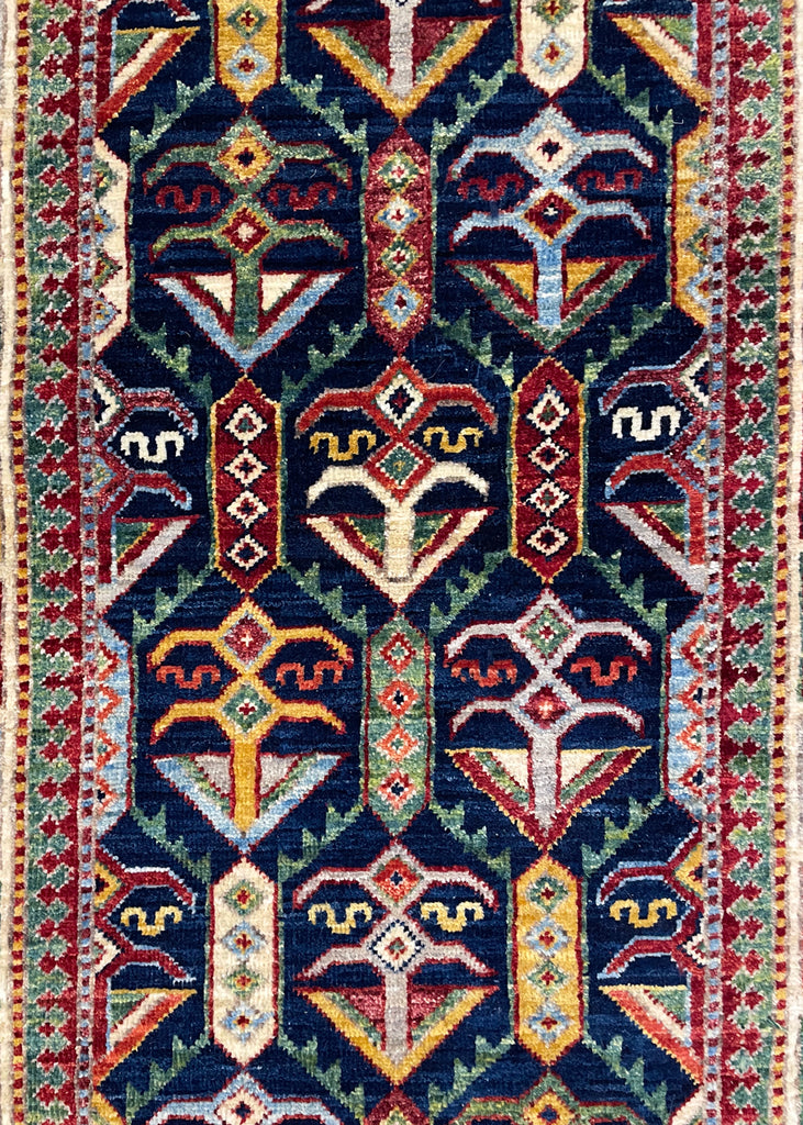 2'9"x11'9" Shirvan Hand Knotted