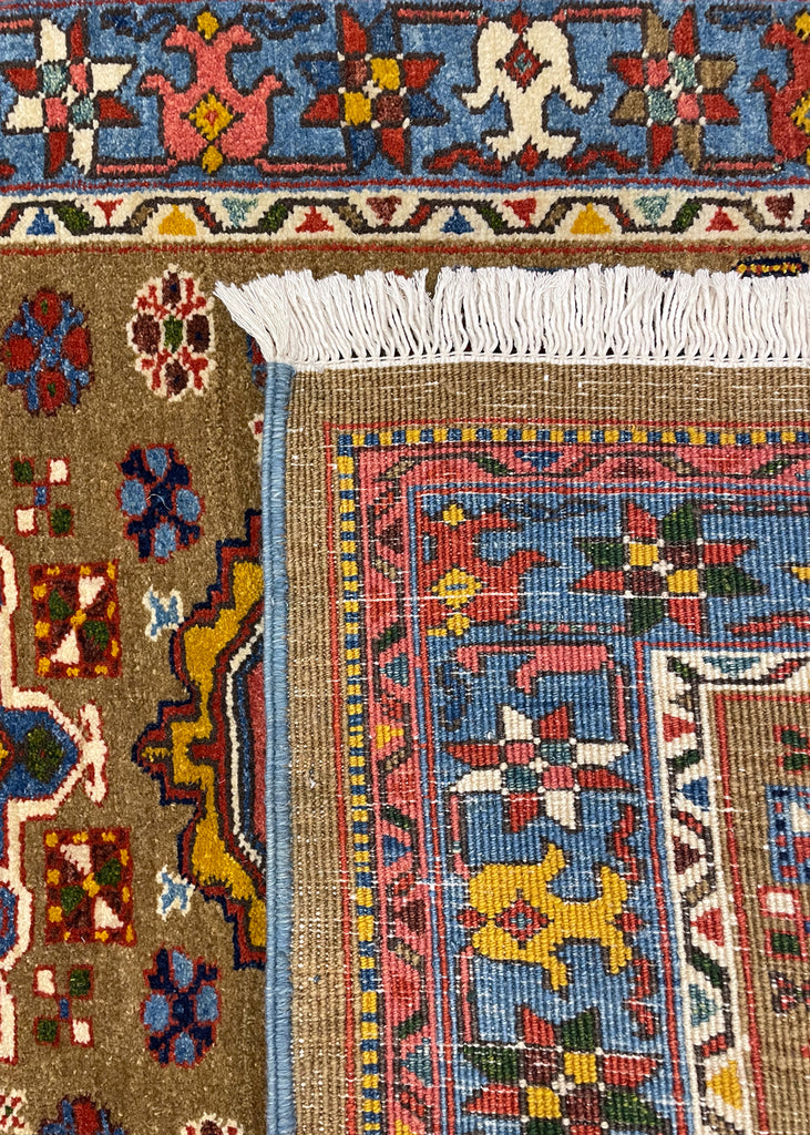 2'9"x12'1" Heriz Hand Knotted