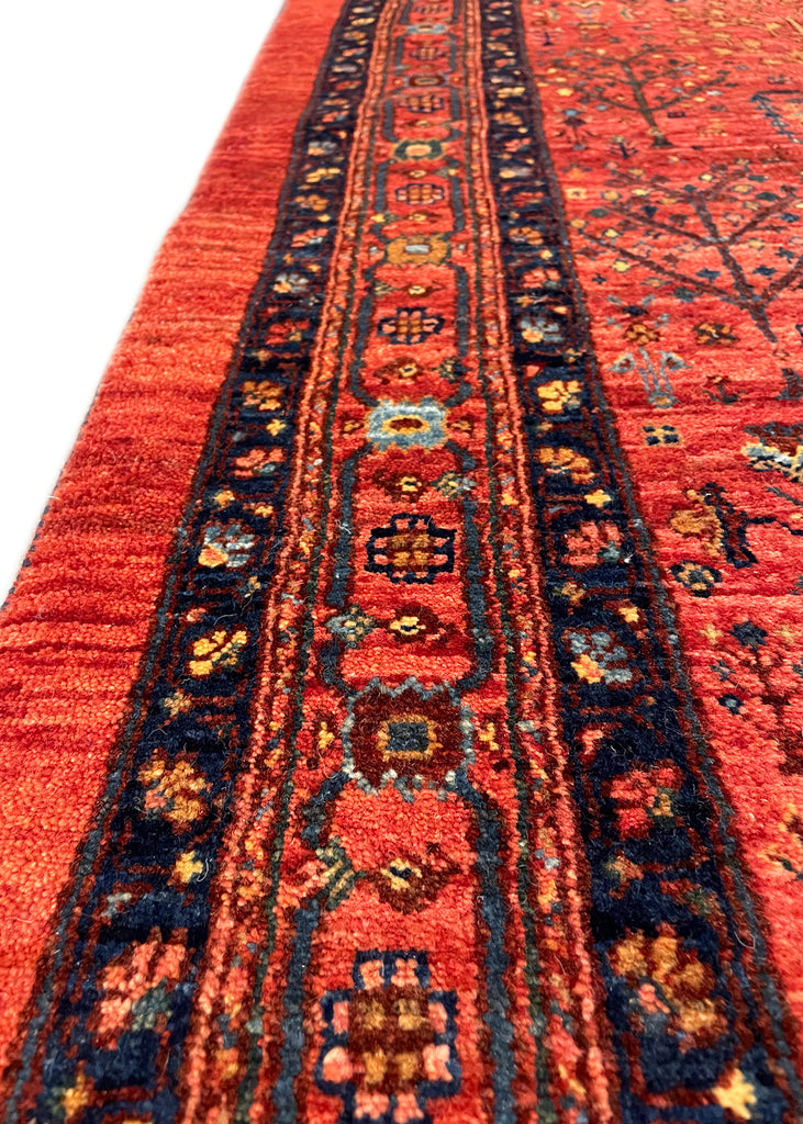 2'9"x12' Khamsehbaf Hand Knotted