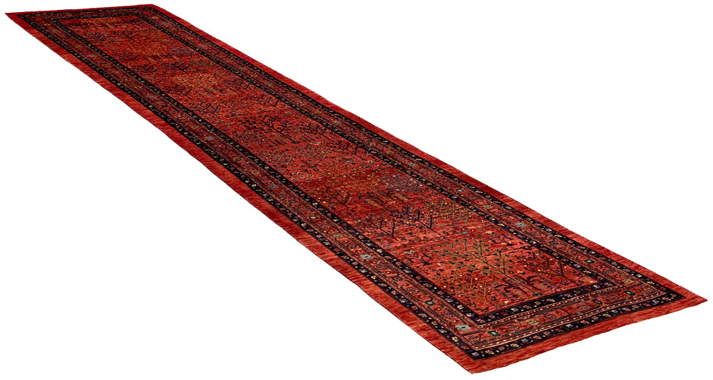 2'9"x12' Khamsehbaf Hand Knotted