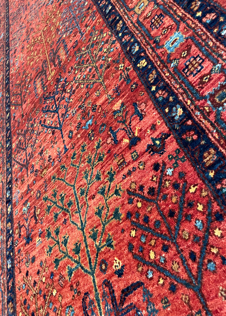 2'9"x12' Khamsehbaf Hand Knotted