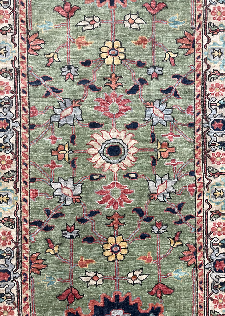 2'9"x14' Harshang Hand Knotted