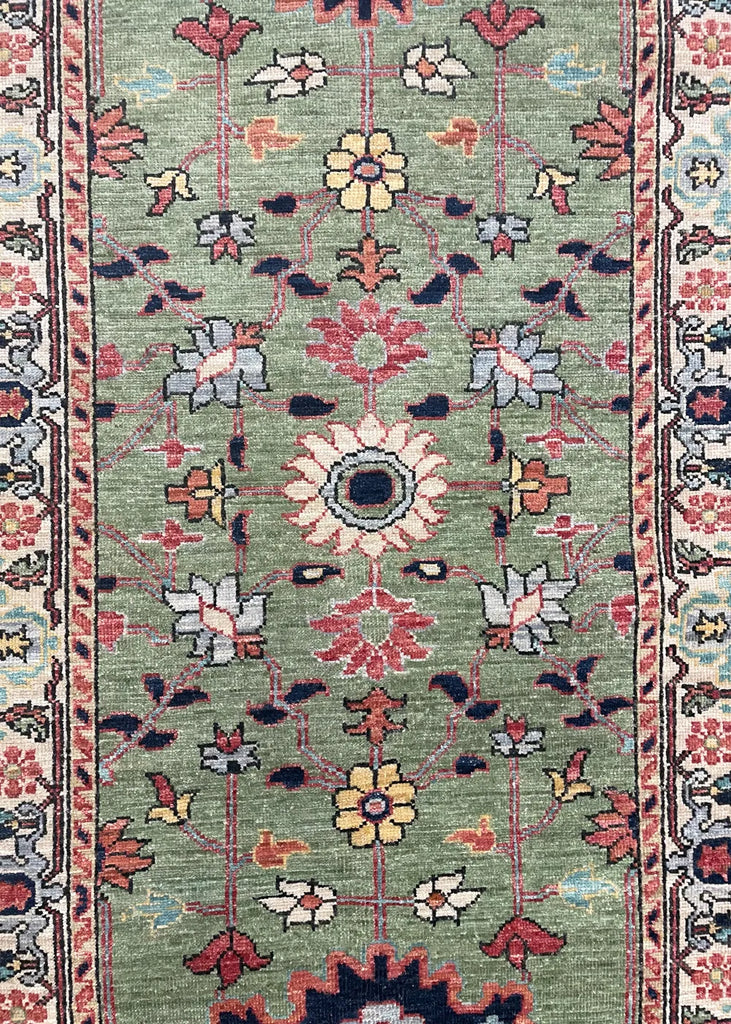 2'9"x14' Harshang Hand Knotted