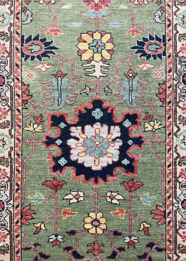 2'9"x14' Harshang Hand Knotted