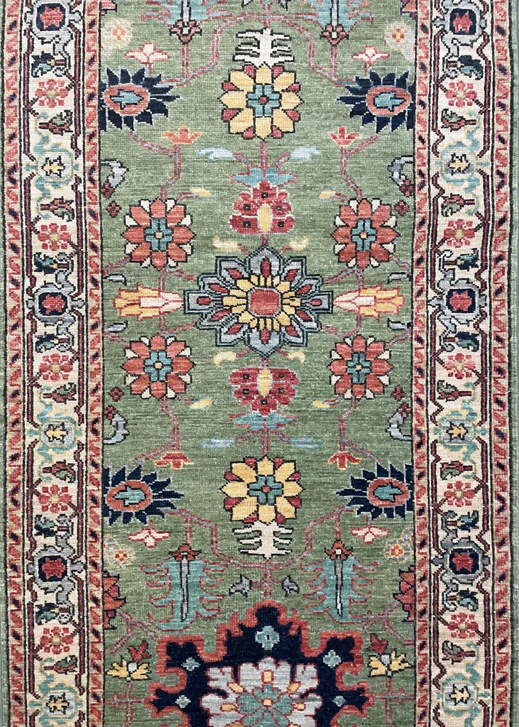 2'9"x14' Harshang Hand Knotted