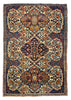 2'9"x4'1" Isphahan Fragment Hand Knotted