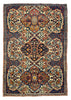 2'9"x4'1" Isphahan Fragment Hand Knotted