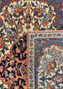 2'9"x4'1" Isphahan Fragment Hand Knotted