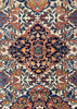 2'9"x4'1" Isphahan Fragment Hand Knotted