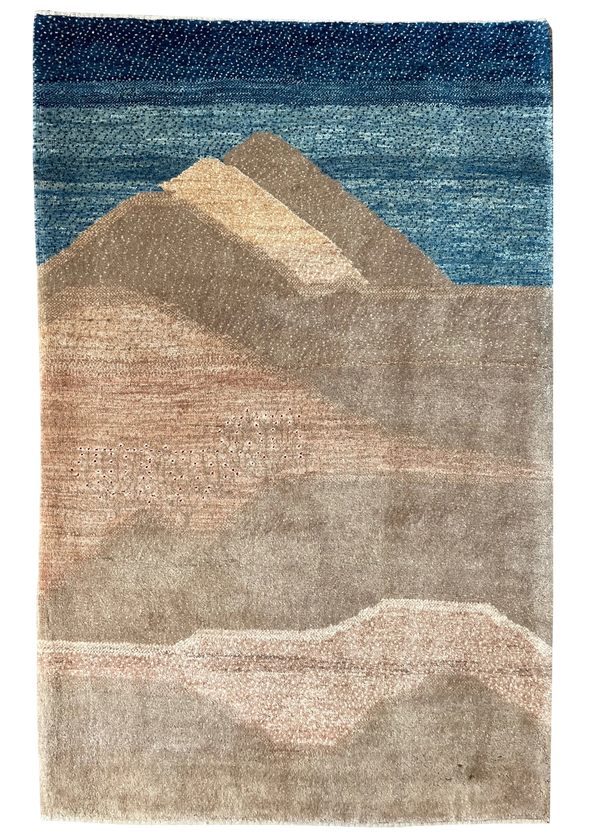 2'9"x4'4" Kashkuli Gabbeh Hand Knotted