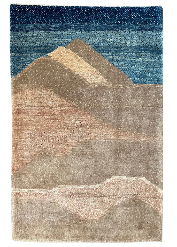 2'9"x4'4" Kashkuli Gabbeh Hand Knotted