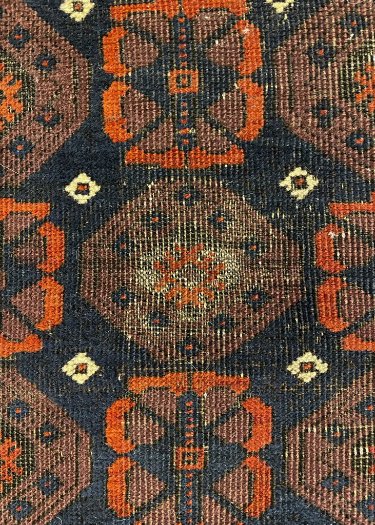 2'9"x5'1" Arab Baluch "Minah Khani" Hand Knotted
