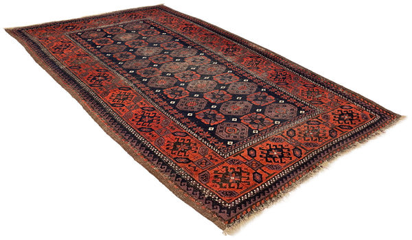 2'9"x5'1" Arab Baluch "Minah Khani" Hand Knotted