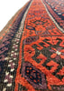 2'9"x5'1" Arab Baluch "Minah Khani" Hand Knotted