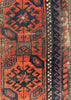 2'9"x5'1" Arab Baluch "Minah Khani" Hand Knotted
