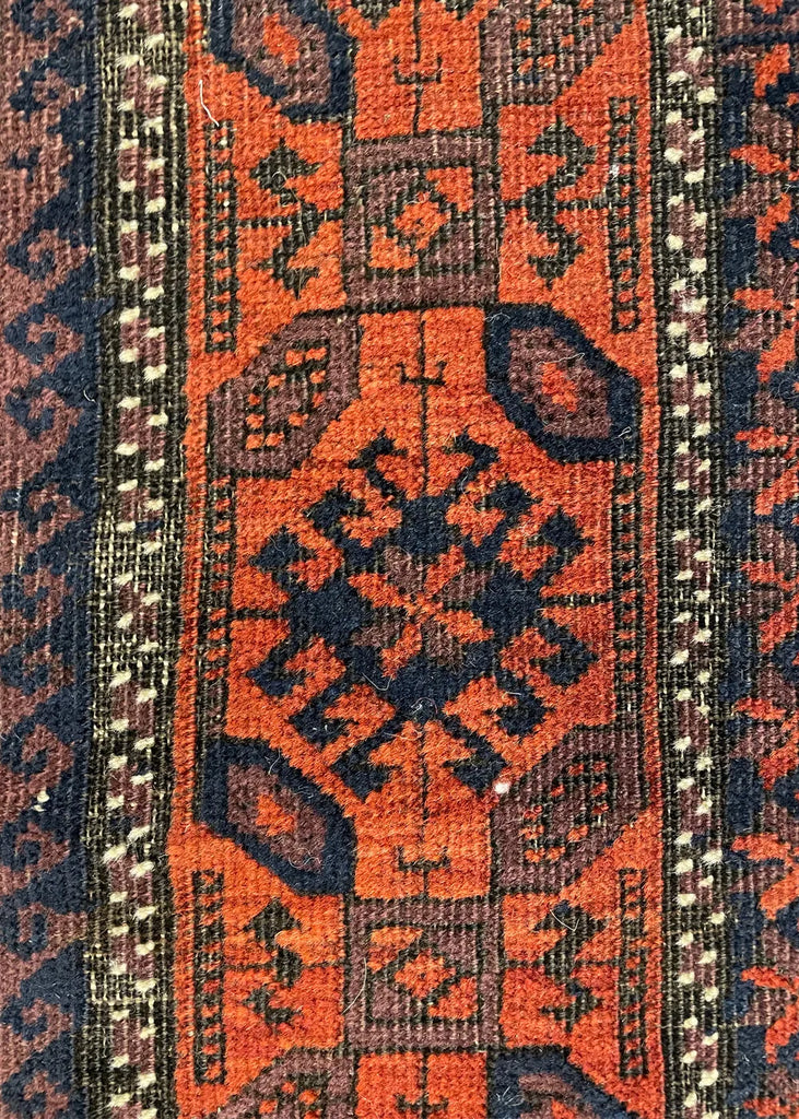 2'9"x5'1" Arab Baluch "Minah Khani" Hand Knotted