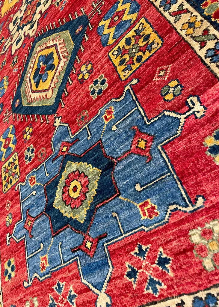 2'9"x7'8" Karaja Hand Knotted