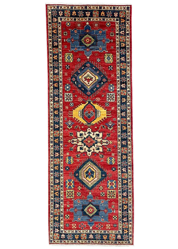 2'9"x7'8" Karaja Hand Knotted