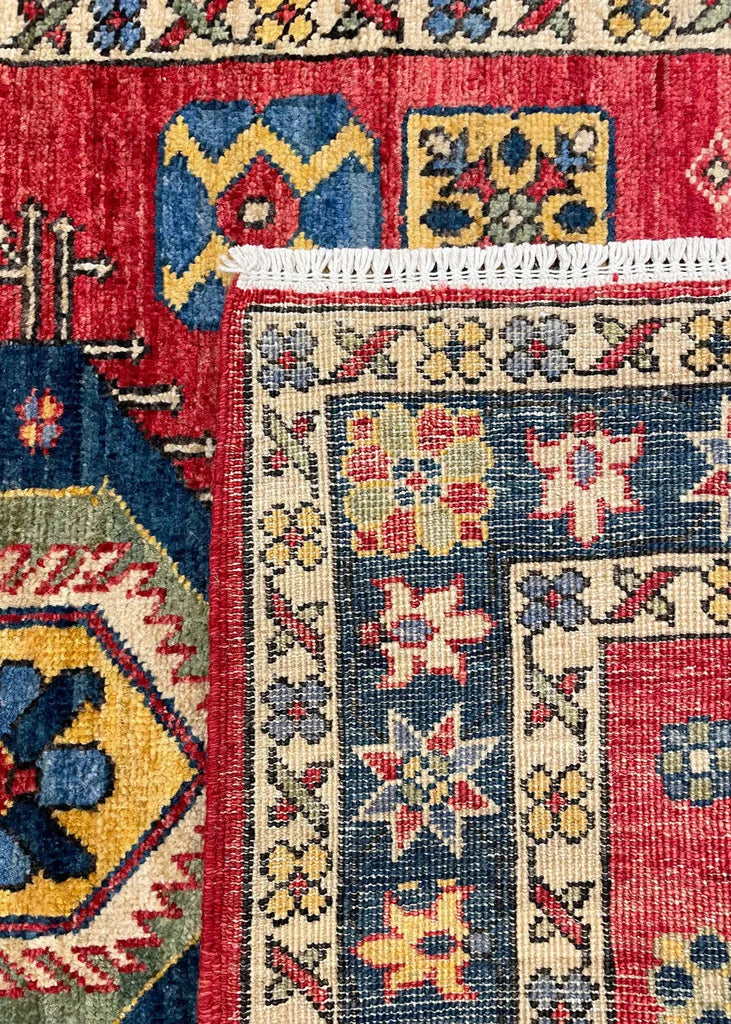 2'9"x7'8" Karaja Hand Knotted