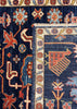 2'9"x9'6" Harshang Hand Knotted