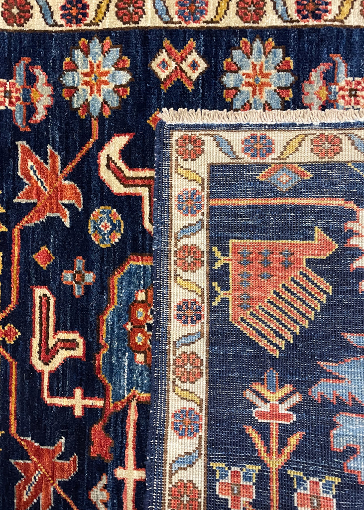 2'9"x9'6" Harshang Hand Knotted