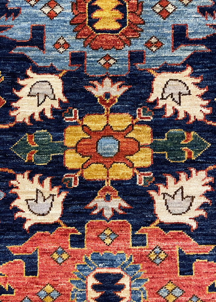 2'9"x9'6" Harshang Hand Knotted