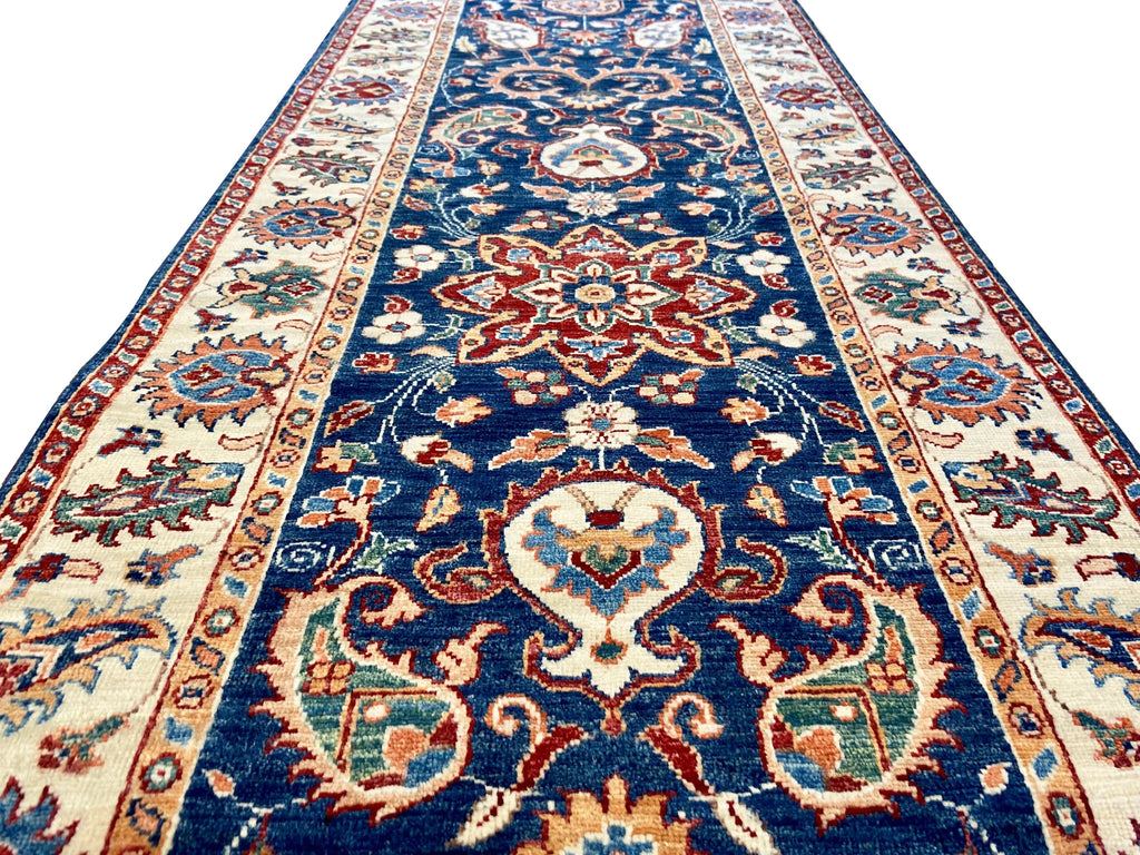 2'9"x9'9" Afghan-Kuba (s) Hand Knotted