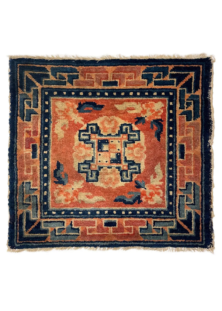 2'x1'10" Shugden Mat Hand Knotted