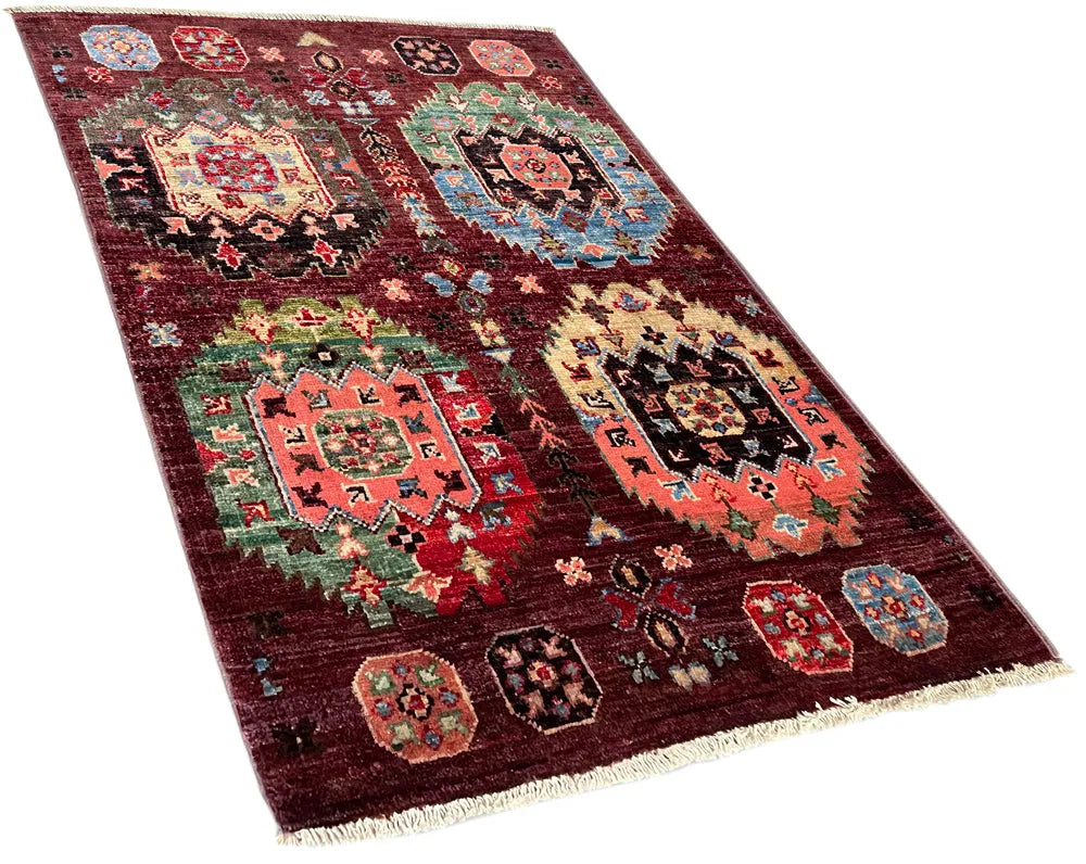 2'x2'10" Kyrgyz Hand Knotted