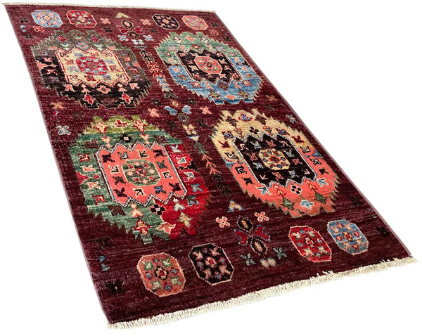 2'x2'10" Kyrgyz Hand Knotted