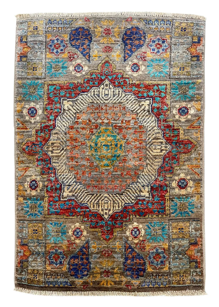 2'x2'10" Mamluk Hand Knotted