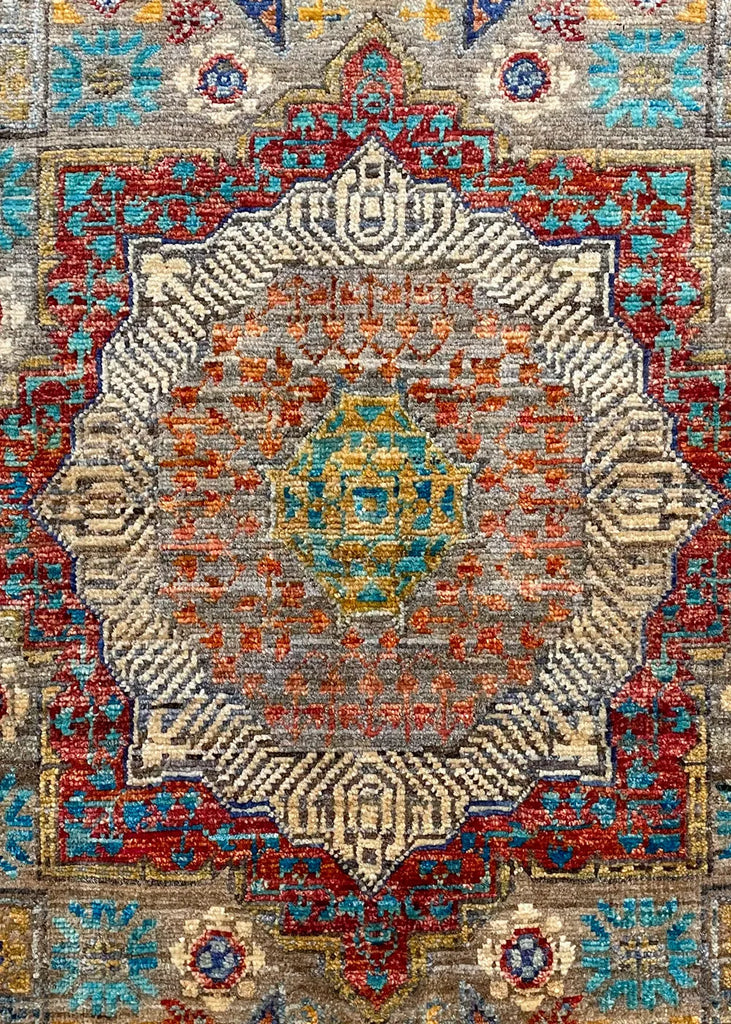 2'x2'10" Mamluk Hand Knotted