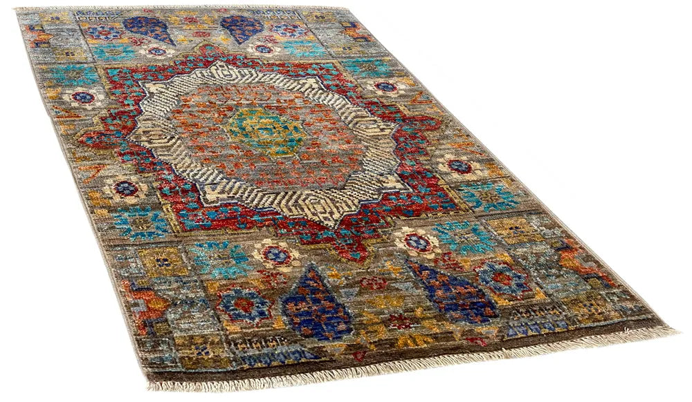 2'x2'10" Mamluk Hand Knotted