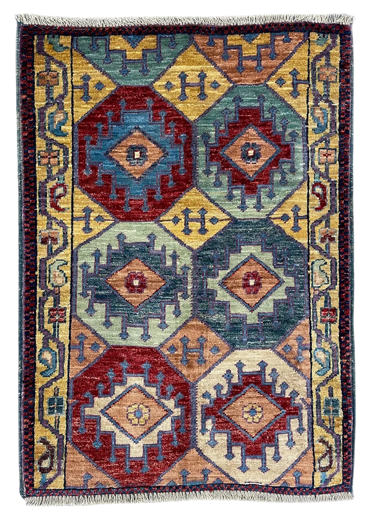 2'x2'10" Shah Saven Hand Knotted