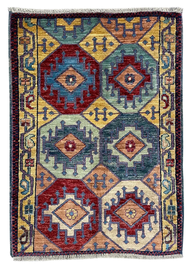 2'x2'10" Shah Saven Hand Knotted