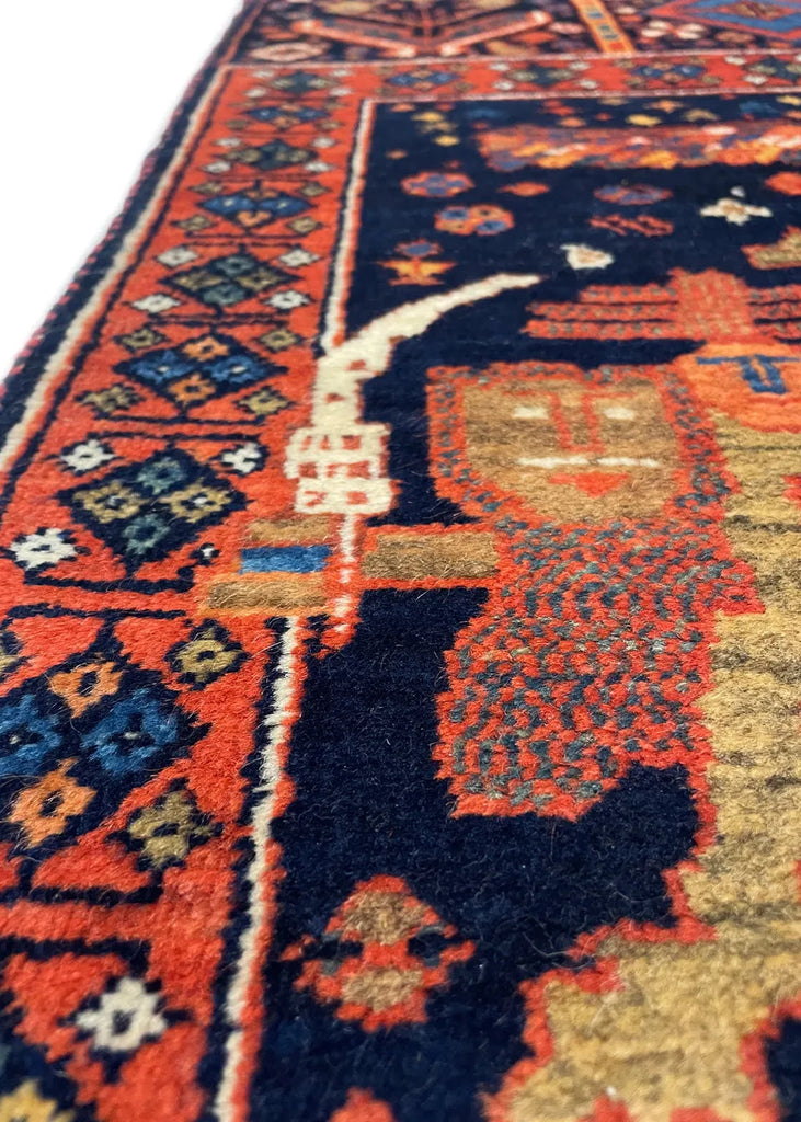 2'x2'5" Kurd Baktiari Hand Knotted