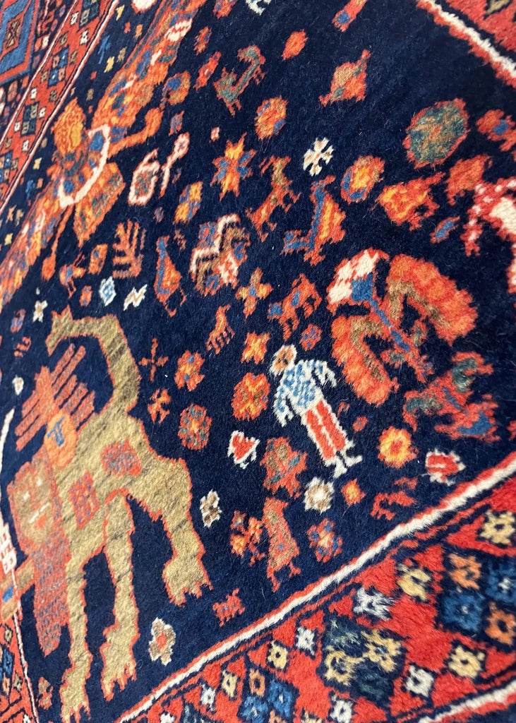 2'x2'5" Kurd Baktiari Hand Knotted