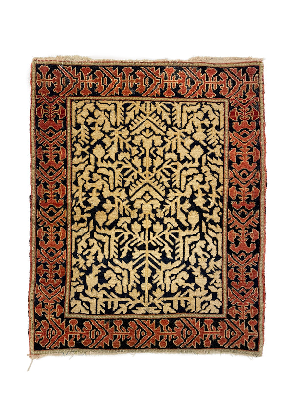 2'x2'5" Souf Farahan Hand Knotted