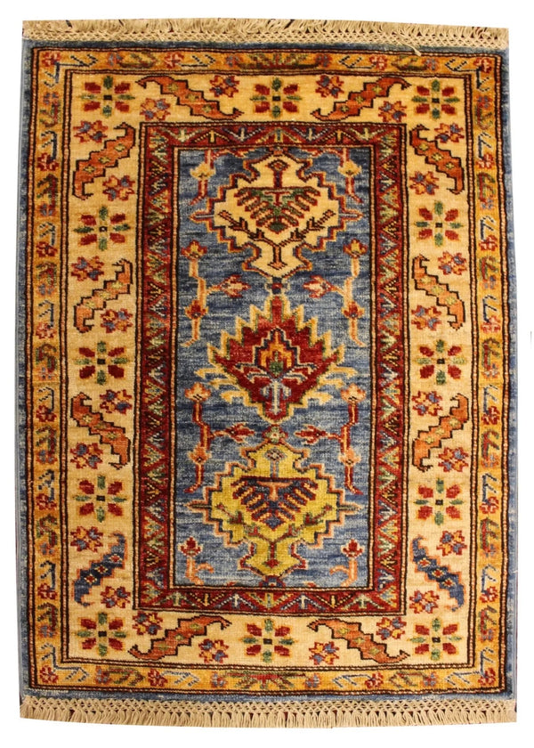 2'x2'8" Kazak Hand Knotted