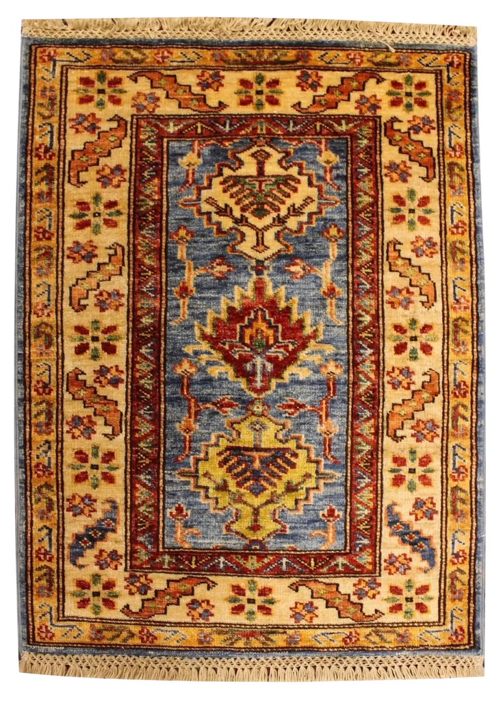 2'x2'8" Kazak Hand Knotted