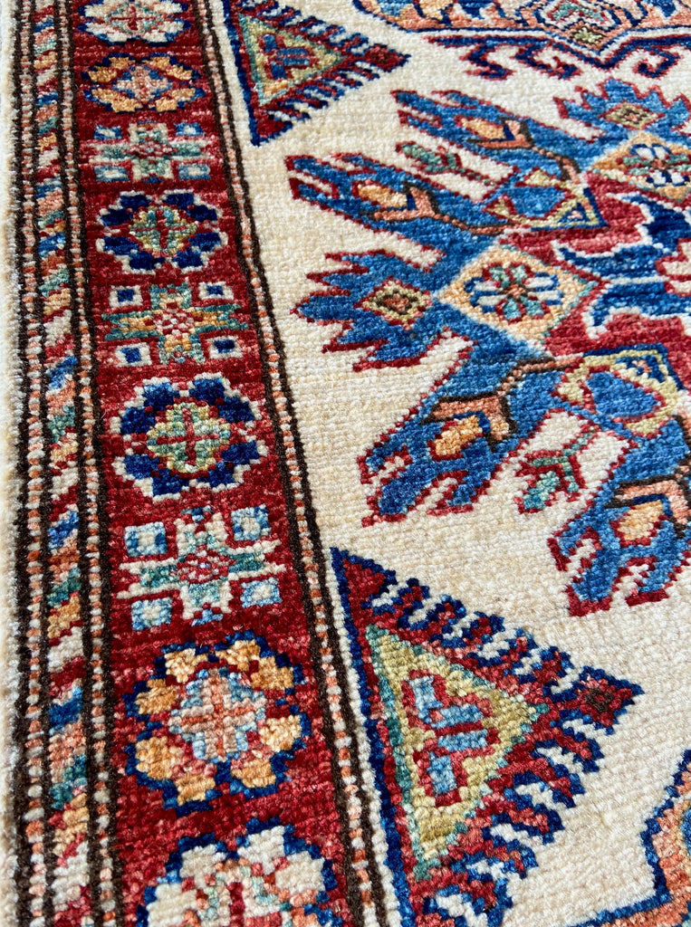 2'x2'9" Kazak Hand Knotted